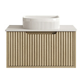 Nueva Bathware Colette 750mm Wall Hung Single Vanity with Stone Countertop