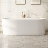 Nueva Bathware Iseo Free-Standing Acrylic Thin Edge Bath