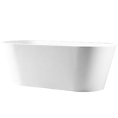 Nueva Bathware Iseo Free-Standing Acrylic Thin Edge Bath