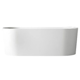 Nueva Bathware Merc Gloss White Oval Acrylic Freestanding Bath