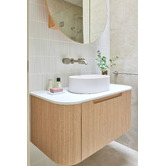Nueva Bathware Airlie 900mm Wall Hung Single Vanity with Quartz Stone Countertop