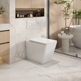 Nueva Bathware Enox Rimless Wall Faced Toilet Pan