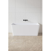 Nueva Bathware Fortuna 1500mm Back-To-Wall Acrylic Thin Edge Bath