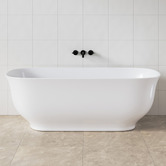 Nueva Bathware Rustan Gloss White Acrylic Freestanding Bath