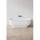 Nueva Bathware Rustan Gloss White Acrylic Freestanding Bath