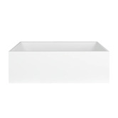 Nueva Bathware Orta Gloss White Rectangle Acrylic Freestanding Bath