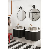 Nueva Bathware Airlie 600mm Wall Hung Single Vanity with Quartz Stone Countertop