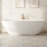 Nueva Bathware Bellevue Oval Acrylic Freestanding Bath with Overflow