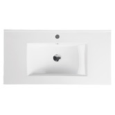 Nueva Bathware Malie 1200mm Notaio Walnut Freestanding Single Vanity with Ceramic Countertop