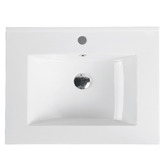 Nueva Bathware Malie 600mm Notaio Walnut Freestanding Single Vanity with Ceramic Countertop