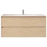 Nueva Bathware Laulea 1200mm Wall Hung Single Vanity with Ceramic Countertop