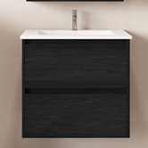 Nueva Bathware Laulea 600mm Wall Hung Single Vanity with Ceramic Countertop