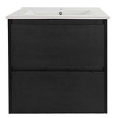 Nueva Bathware Laulea 600mm Wall Hung Single Vanity with Ceramic Countertop