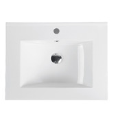 Nueva Bathware Laulea 600mm Wall Hung Single Vanity with Ceramic Countertop