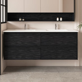 Nueva Bathware Laulea 1500mm Wall Hung Double Vanity with Ceramic Countertop