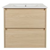Nueva Bathware Laulea 600mm Wall Hung Single Vanity with Ceramic Countertop