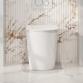 Nueva Bathware Kahikina Slim Seat Overheight Wall Faced Toilet Pan