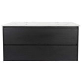 Nueva Bathware Laulea 1200mm Wall Hung Double Vanity with Ceramic Countertop