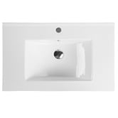 Nueva Bathware Laulea 750mm Wall Hung Single Vanity with Ceramic Countertop