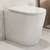 Nueva Bathware Kahikina Slim Seat Overheight Wall Faced Toilet Pan