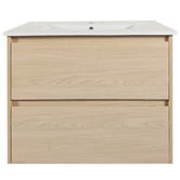 Nueva Bathware Laulea 750mm Wall Hung Single Vanity with Ceramic Countertop