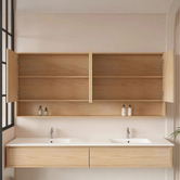 Nueva Bathware Laulea 1800mm Mirrored Shaving Cabinet with Open Shelf