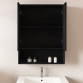 Nueva Bathware Laulea 600mm Mirrored Shaving Cabinet with Open Shelf