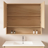 Nueva Bathware Laulea 900mm Wall Hung Vanity &amp; Mirror Cabinet Package