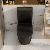 Nueva Bathware Kukui Slim Seat Overheight Back To Wall Toilet Suite