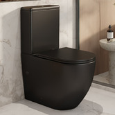 Nueva Bathware Kukui Slim Seat Overheight Back To Wall Toilet Suite