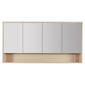 Nueva Bathware Laulea 1500mm Mirrored Shaving Cabinet with Open Shelf