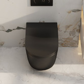 Nueva Bathware Kukui Slim Seat Overheight Wall Faced Toilet Pan
