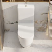 Nueva Bathware Kukui Slim Seat Overheight Back To Wall Toilet Suite