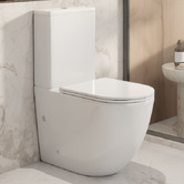 Nueva Bathware Kukui Slim Seat Overheight Back To Wall Toilet Suite