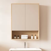 Nueva Bathware Laulea 600mm Mirrored Shaving Cabinet with Open Shelf