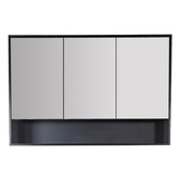 Nueva Bathware Laulea 1200mm Mirrored Shaving Cabinet with Open Shelf