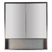 Nueva Bathware Laulea 750mm Mirrored Shaving Cabinet with Open Shelf