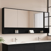 Nueva Bathware Laulea 1800mm Mirrored Shaving Cabinet with Open Shelf