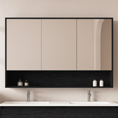 Nueva Bathware Laulea 1200mm Mirrored Shaving Cabinet with Open Shelf