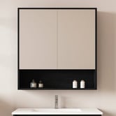 Nueva Bathware Laulea 750mm Mirrored Shaving Cabinet with Open Shelf