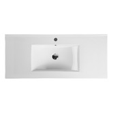 Nueva Bathware Nohoana 1200mm Matte White Wall Hung Single Vanity with Ceramic Countertop