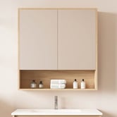 Nueva Bathware Laulea 750mm Mirrored Shaving Cabinet with Open Shelf