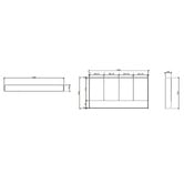 Nueva Bathware Laulea 1500mm Mirrored Shaving Cabinet with Open Shelf