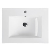 Nueva Bathware Nohoana 600mm Matte White Wall Hung Vanity &amp; Mirror Cabinet Package
