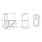 Nueva Bathware Kahikina Slim Seat Overheight Back To Wall Toilet Suite
