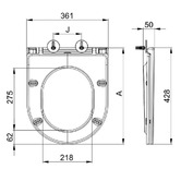 Nueva Bathware Pulehua Slim Toilet Seat