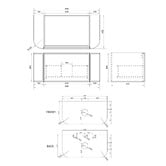 Nueva Bathware Ulualoha 900mm Natural Oak Wall Hung Single Vanity with Stone Countertop