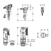Nueva Bathware Ikaika Geberit Back Inlet Fitting