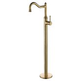 Nueva Bathware Lisbon Oval Acrylic Freestanding Bath with  Floor Mounted Mixer Package