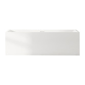 Nueva Bathware Albany Rectangular Acrylic Freestanding Bath with Floor Mounted Spout &amp; Mixer Package